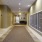 well lit hallway mail center