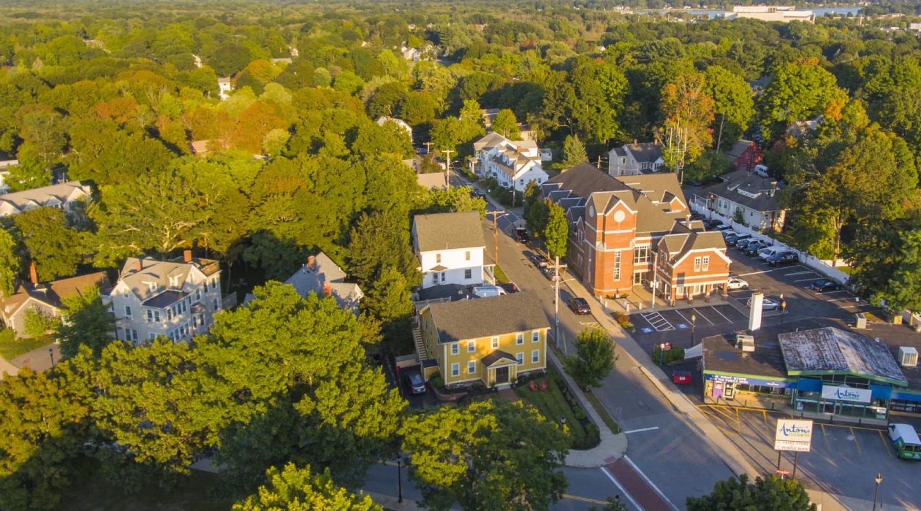 A perfect fit for the whole family aerial shot of neighborhood
